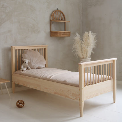 Woonhero kinderbed - Bergen - Naturel - Eenpersoonsbed 90x190 cm