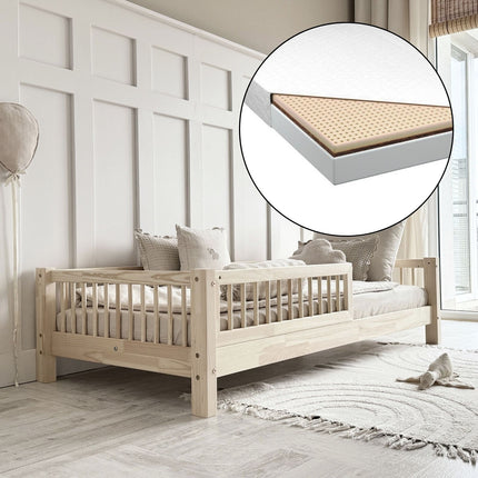 Woonhero kinderbed - Grenaa- Naturel - Eenpersoonsbed - Meerdere formaten