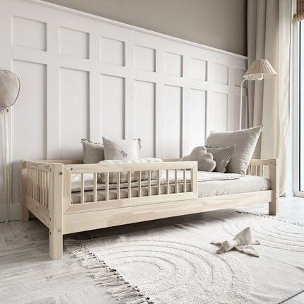 Woonhero kinderbed - Grenaa- Naturel - Eenpersoonsbed - Meerdere formaten
