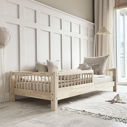Woonhero kinderbed - Grenaa- Naturel - Eenpersoonsbed - Meerdere formaten