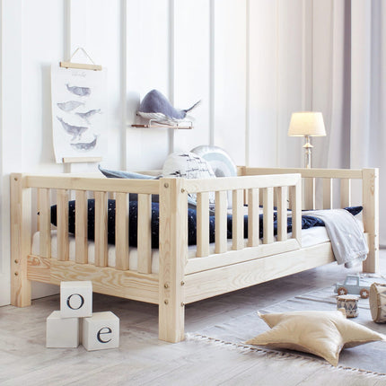 Woonhero kinderbed - Hobro - Naturel - Eenpersoonsbed - Meerdere formaten