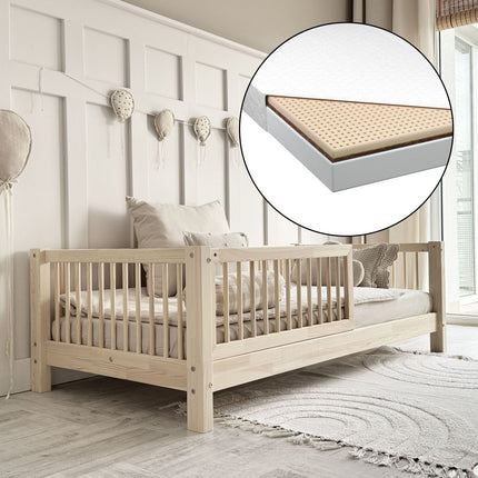Woonhero kinderbed - Vaase - Naturel - Eenpersoonsbed 90x190 cm