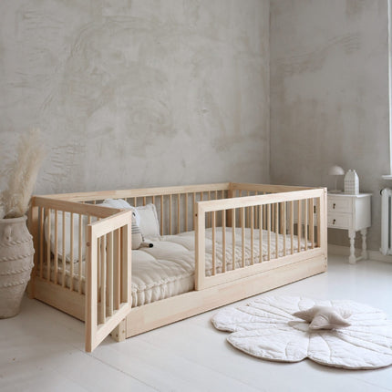 Woonhero peuterbed - Vejle - Naturel - Eenpersoonsbed 100x200 cm
