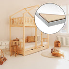 Met 1 schuim matras (90x190 cm)
