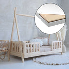 Met schuim matras (90x190 cm)