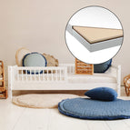 Met schuim matras (90x190 cm)
