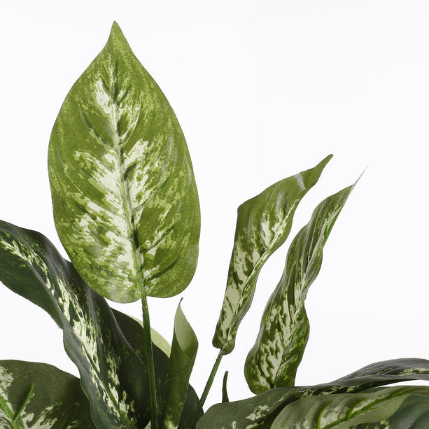 Dieffenbachia Kunstplant in Bloempot Stan - H70 x Ø55 cm - Groen