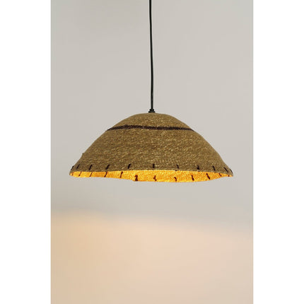 Joulz Hanglamp - H16 x Ø36 cm - Jute - Lichtbruin