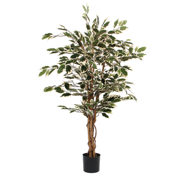 Ficus Kunstplant - H110 x Ø70 cm - Groen Bont