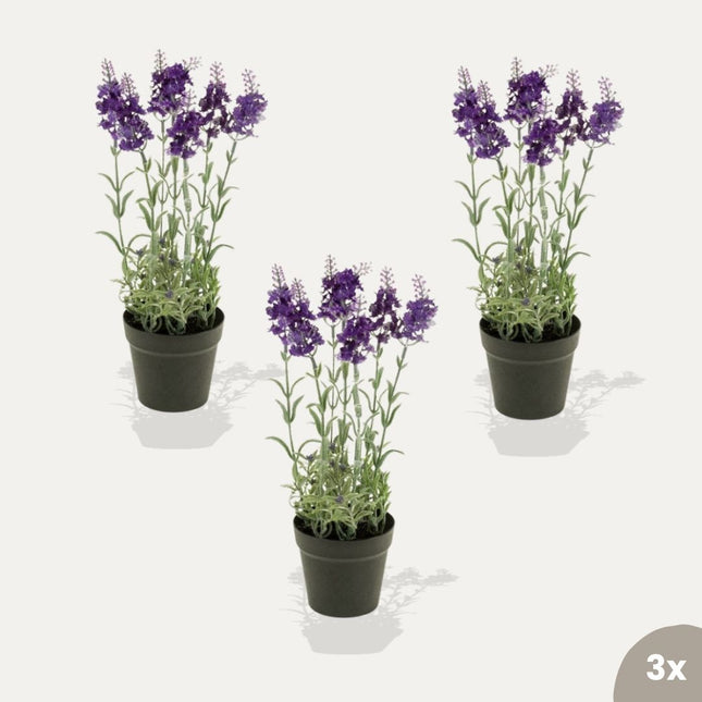 Lavendel 3 stuks - Kunstplanten - Bundelset