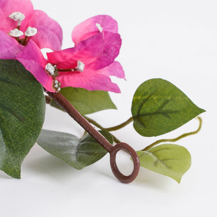 Bougainvillea Kunstslinger - L180 cm - Donkerroze