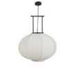 Pego Hanglamp - H55 x Ø50 cm - Linnen - Off White