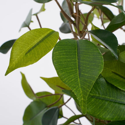 Ficus Natasja Kunstplant in Bloempot Stan - H40 x Ø30 cm - Groen