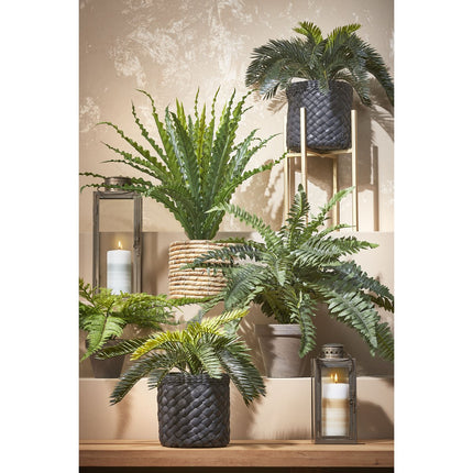 Asplenium Kunstplant in Bloempot Stan - H54 x Ø66 cm - Groen