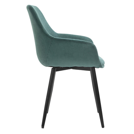 Set van 2 Corduroy Fauteuils Groen