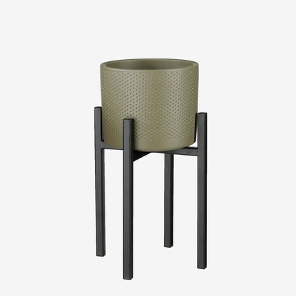Ascot Plantenstandaard XL - L38 x B38 x H71 cm - Metaal - Zwart
