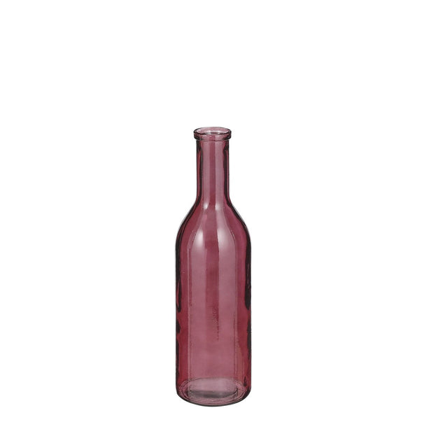 Rioja Fles Vaas - H50 x Ø15 cm - Gerecycled Glas - Bordeaux