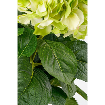 Hortensia Kunstplant in Bloempot Stan - H45 x Ø45 cm - Groen