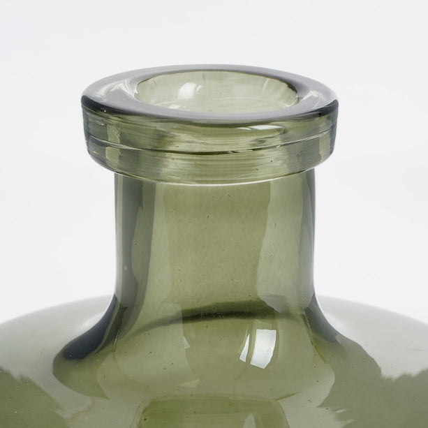 Regal Fles Vaas - H22 x Ø20 cm - Glas - Groen