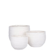 Jorck Mand voor Planten - Set van 3 - H24 x Ø26 cm - Off White