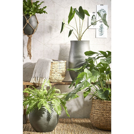 Avalon Mand voor Planten - Set van 3 - H31 x Ø30 cm - Zeegras - Lichtbruin