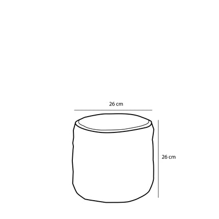 Avalon Mand voor Planten - Set van 3 - H31 x Ø30 cm - Zeegras - Lichtbruin