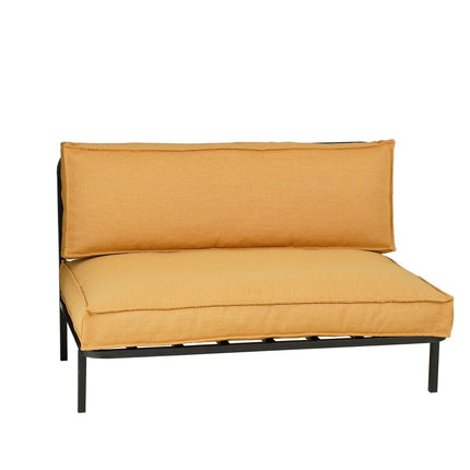 Celo Loungebank - L122 x B83 x H78 cm - Metaal - Zwart