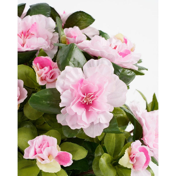 Azalea Kunstplant in Bloempot Stan - H31 x Ø26 cm - Roze