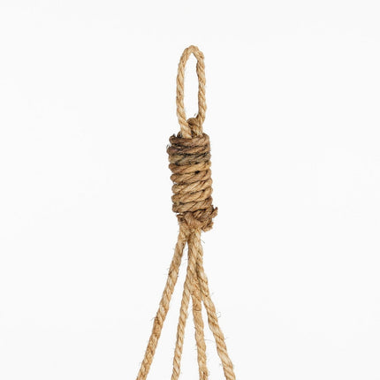 Marcia Plantenmand Hangend voor Buiten - H20 x Ø40 cm - Rotan - Grijs