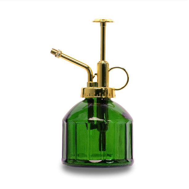 Plant mister - Plantenvernevelaar - Glazen plantenspuit - Groen glas - ↑ 16 cm