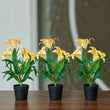 Lelie geel/oranje 3 stuks - Bundelproduct - Kunstplanten