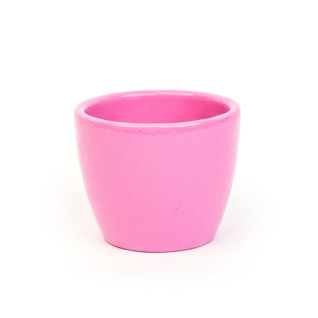 Pretty in Pink - Mini plantenpotje - Pot Boule Roze - Ø 6 cm ↑ 6 cm