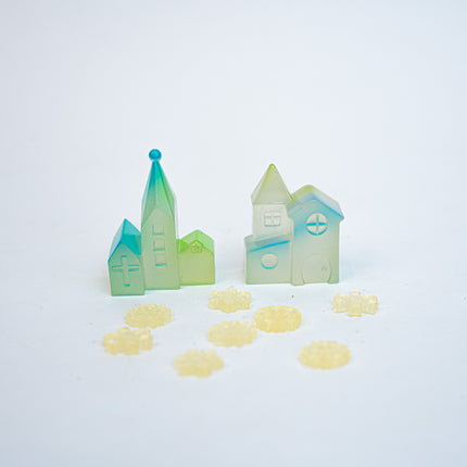 Luminous Winter - Decoratieve miniatuur set - Glow in the dark - 10 stuks - ↑ 1-5 cm