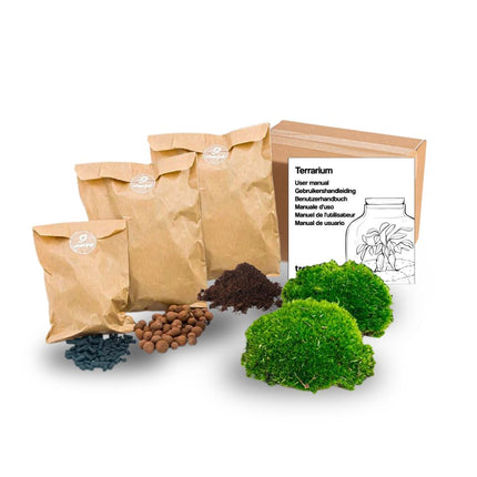 Terrarium Start- & navulpakket -  Maat S/M - DIY