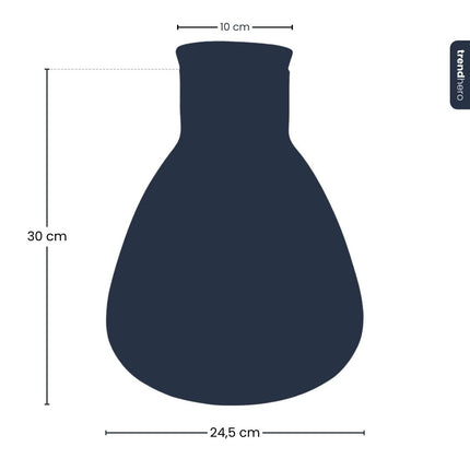 Fles ‘Sam’ - Gerecycled glas Ø 24,5 cm ↑ 30 cm