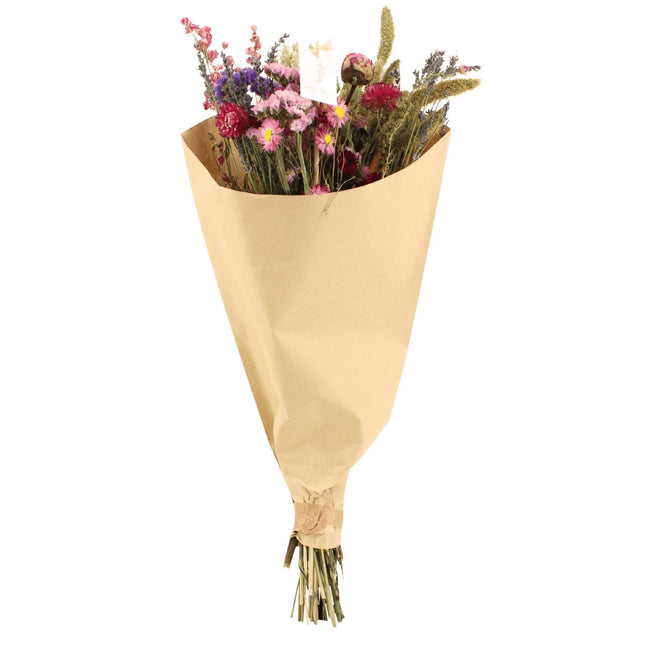 Droogbloemen Veldboeket Roze - Ø 25 cm - ↑ 60 cm