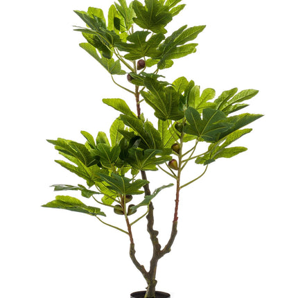 Kunstplant - Ficus Carica - Vijgenboom - 95 cm