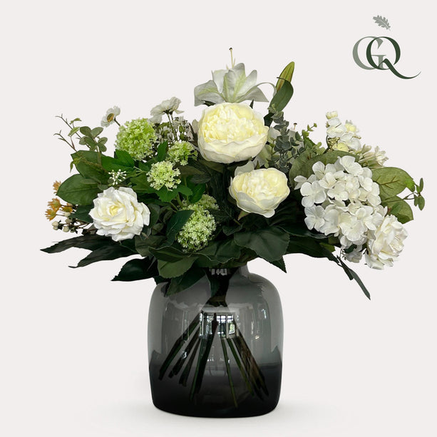 Kunstbloemen - Bouquet M - White Dream - ↑ 60 cm